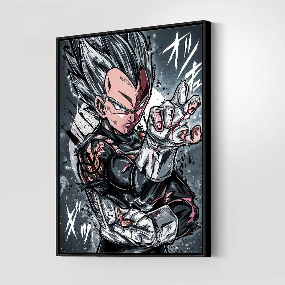 Blue God Vegeta Warm Wall Art