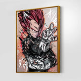 Red God Vegeta Warm Wall Art