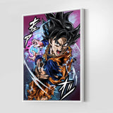 Ultra Instinct Goku Wall Art