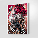 Red God Goku Warm Wall Art