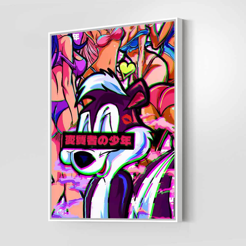 QR Pervy Boy NFT 08 Pepe Edition Wall Art
