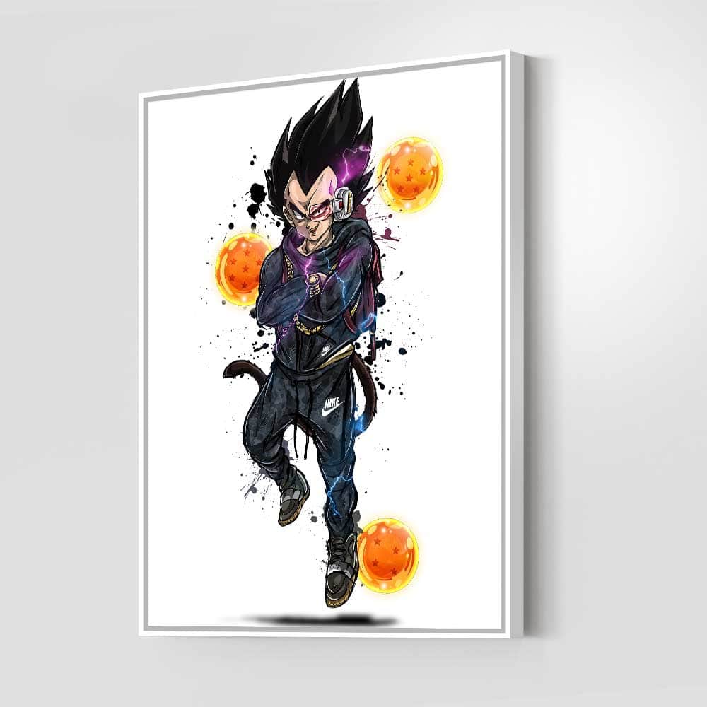 Vegeta Nike Tech Wall Art
