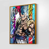 Gogeta All Forms Wall Art