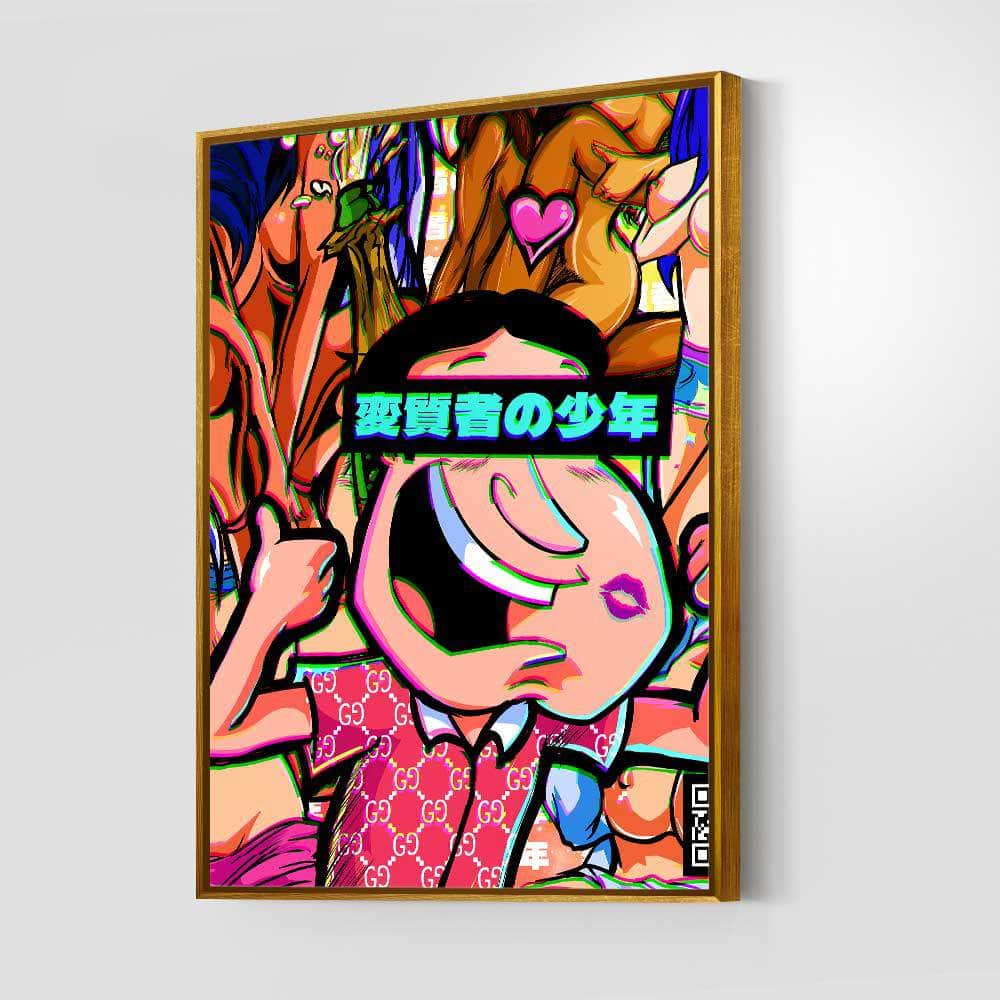 QR Pervy Boy NFT 04 Glen Edition Wall Art