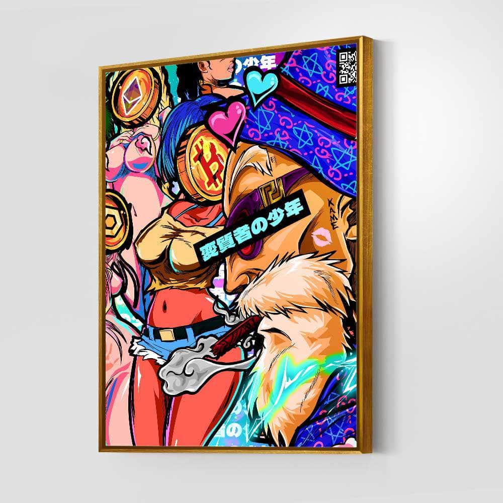 QR Pervy Boy NFT 25 OG Pervy Edition Wall Art