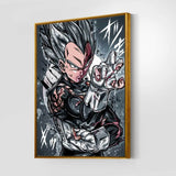 Blue God Vegeta Warm Wall Art