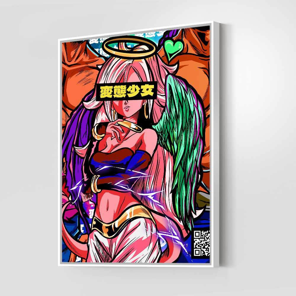 QR Pervy Girl NFT 32 21 Perv Edition Wall Art