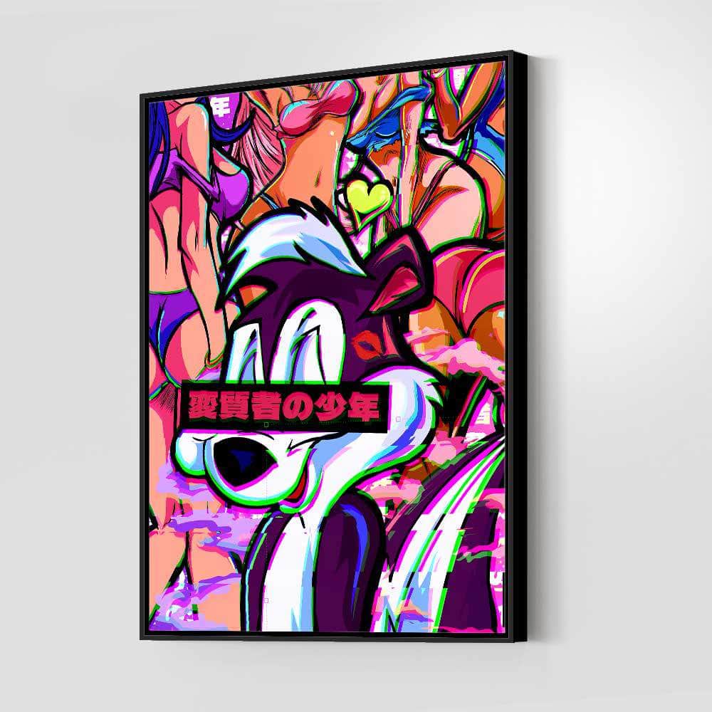 QR Pervy Boy NFT 08 Pepe Edition Wall Art