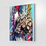 Gogeta All Forms Wall Art