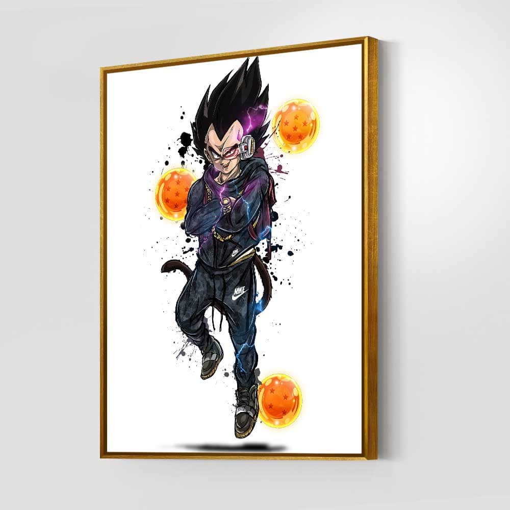 Vegeta Nike Tech Wall Art