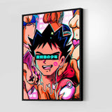 QR Pervy Boy NFT 10 Brock Edition  Wall Art