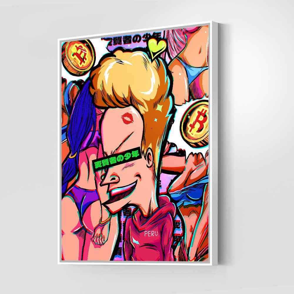 QR Pervy Boy NFT 13 BNB Edition Wall Art