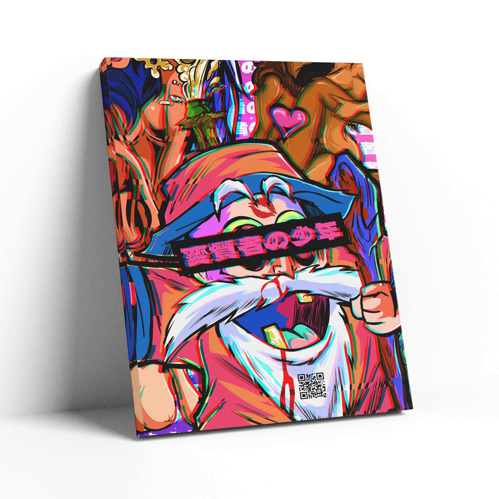 QR Pervy Boy NFT 03 Roshi Edition Wall Art
