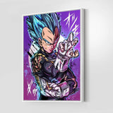 Vegeta SS God Blue Wall Art