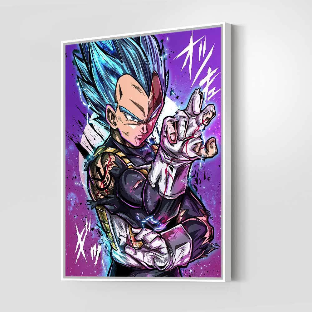 Vegeta SS God Blue Wall Art