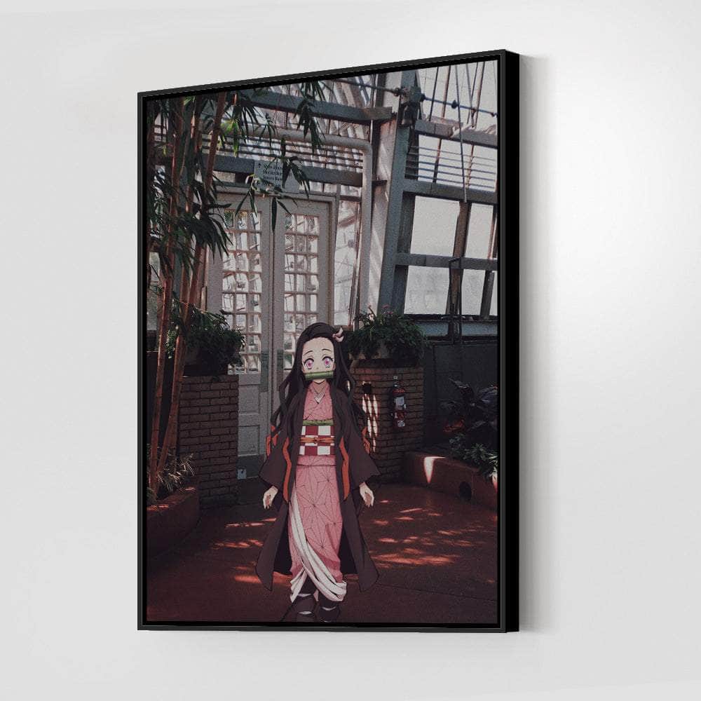 Nezuko building Wall Art