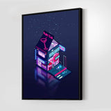 Cyberpunk Peach Drink Wall Art