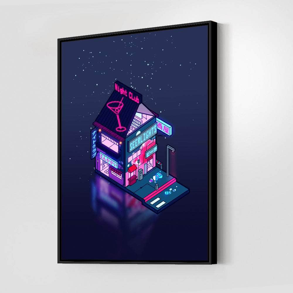 Cyberpunk Peach Drink Wall Art