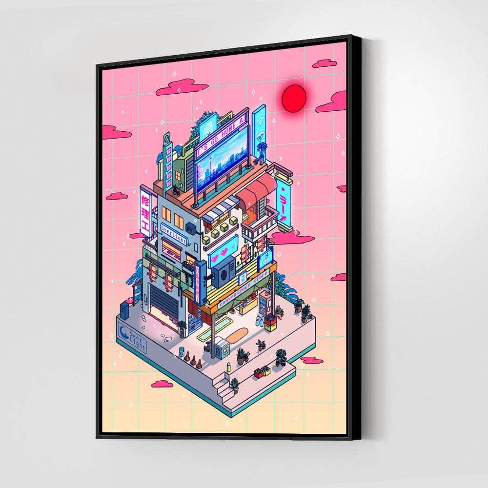 Corner Store Evening Wall Art