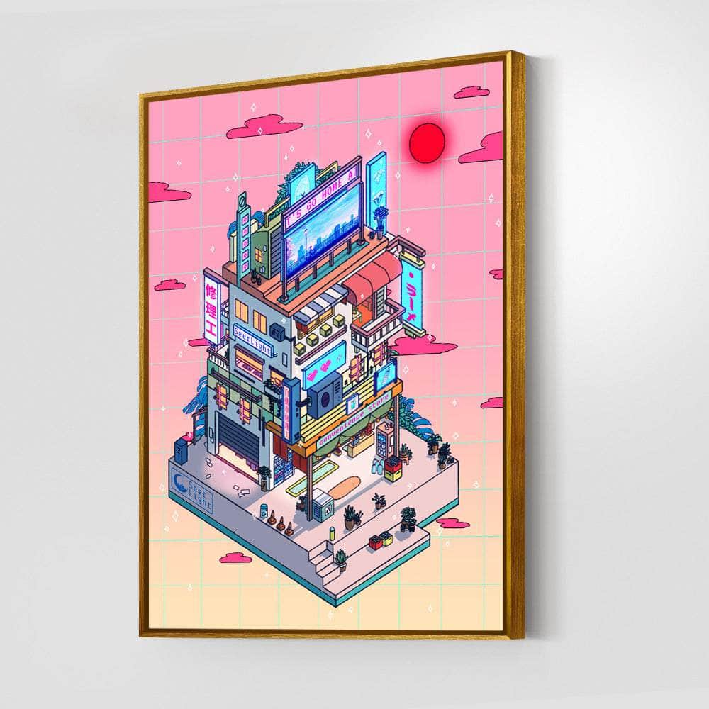 Corner Store Evening Wall Art