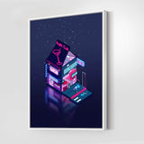 Cyberpunk Peach Drink Wall Art