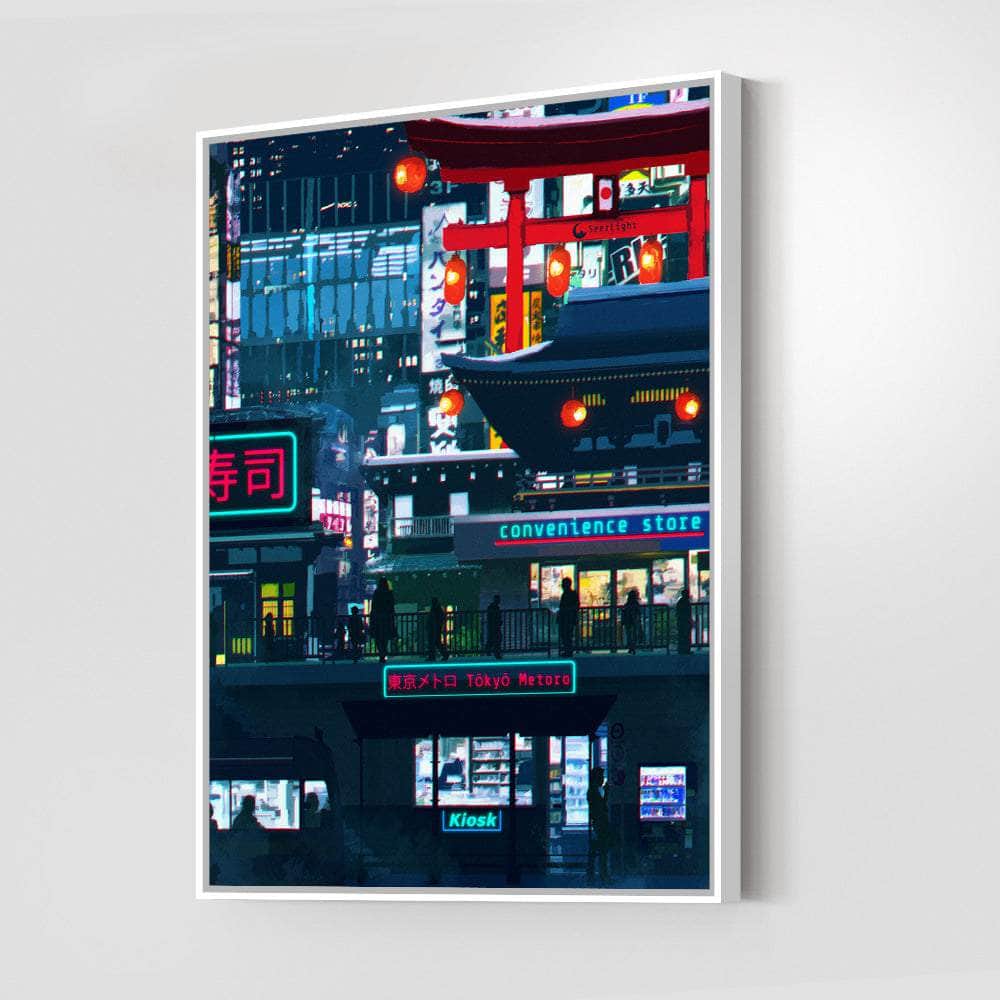 Cyberpunk Downtown Wall Art