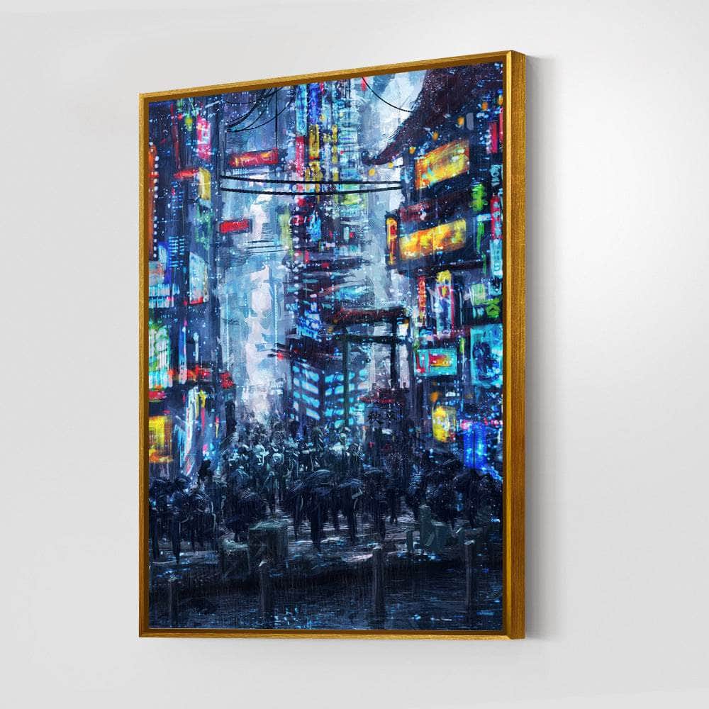 Cyberpunk City Wall Art