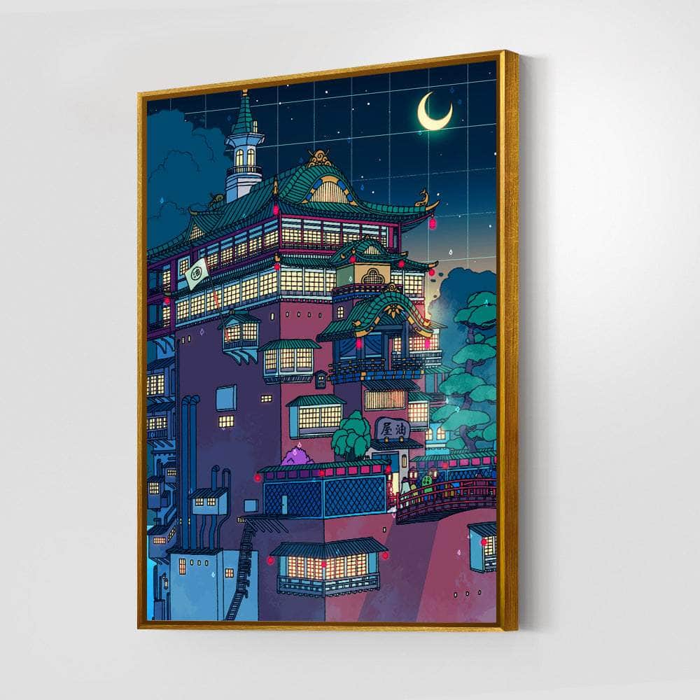 Bathhouse Night Wall Art