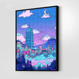 Lavender Town Wall Art