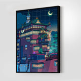 Bathhouse Night Wall Art